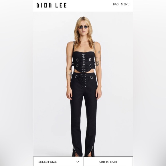 Dion Lee LACED SLIDER BUSTIER - Picture 1 of 1